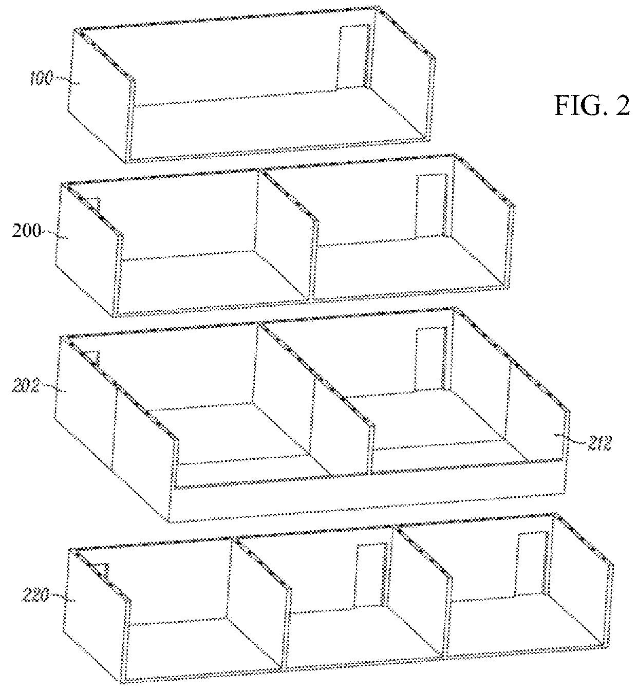 Portable robotic casting of volumetric modular building components