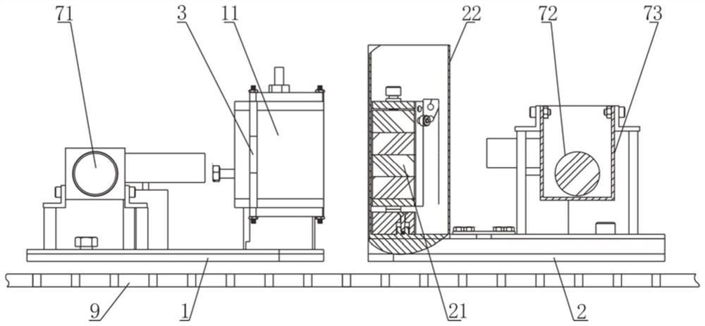 A simulation device for manipulating the configuration of micro-satellites using the interaction force of high-temperature superconducting permanent magnets