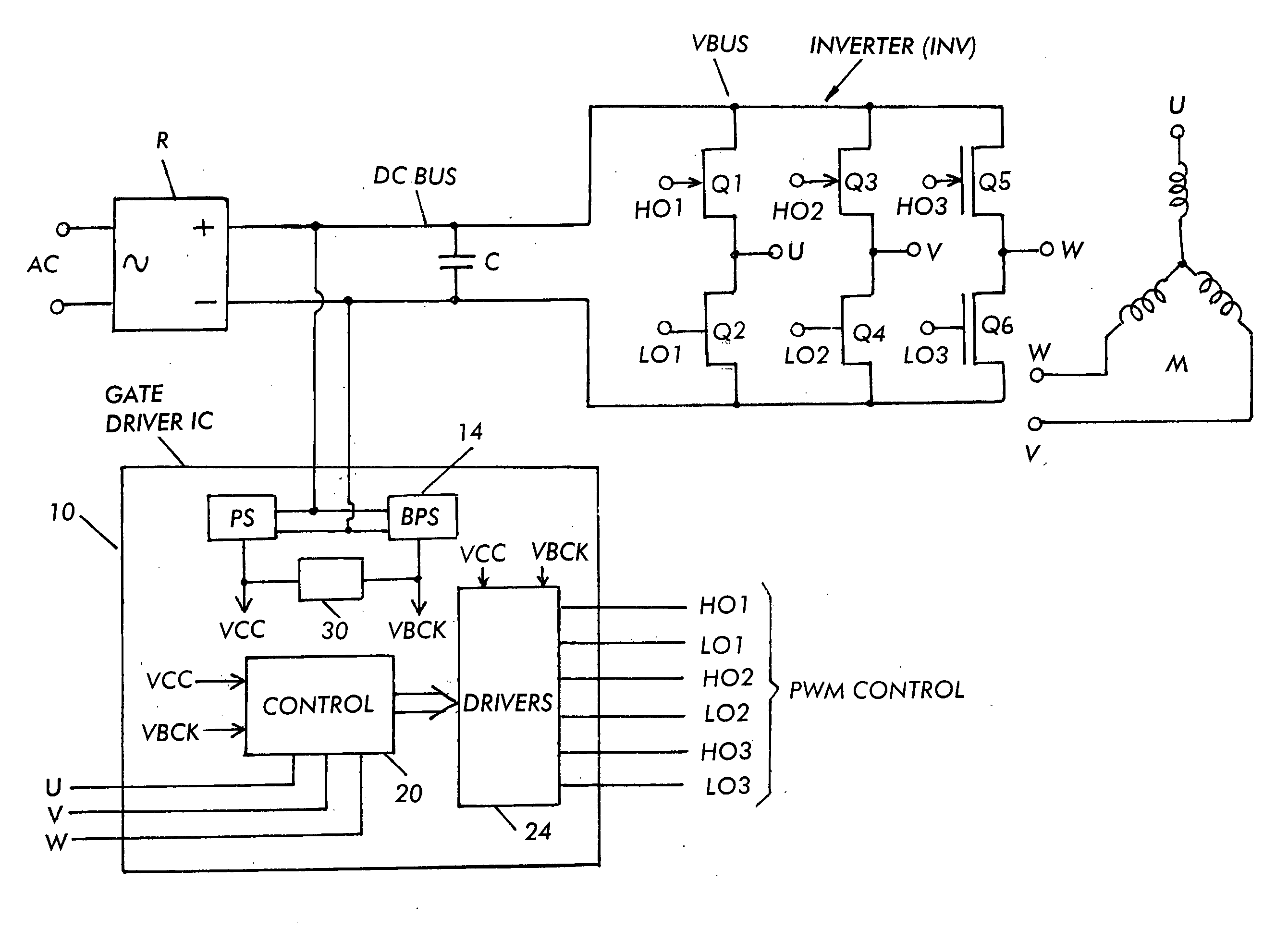 Protection circuit for permanent magnet synchronous motor in filed weakening operation