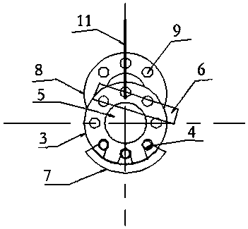 Quick mounting device for underwater expansion bend and mounting method of quick mounting device