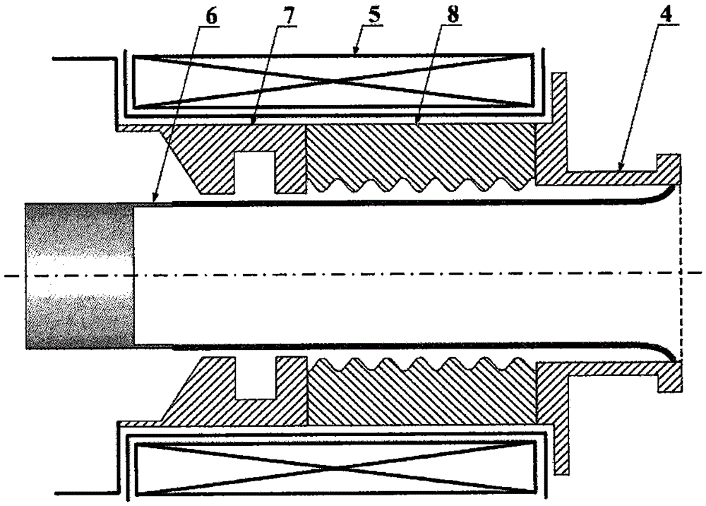 Relativistic backward wave oscillator for generating linearly polarized TE11 mode directly