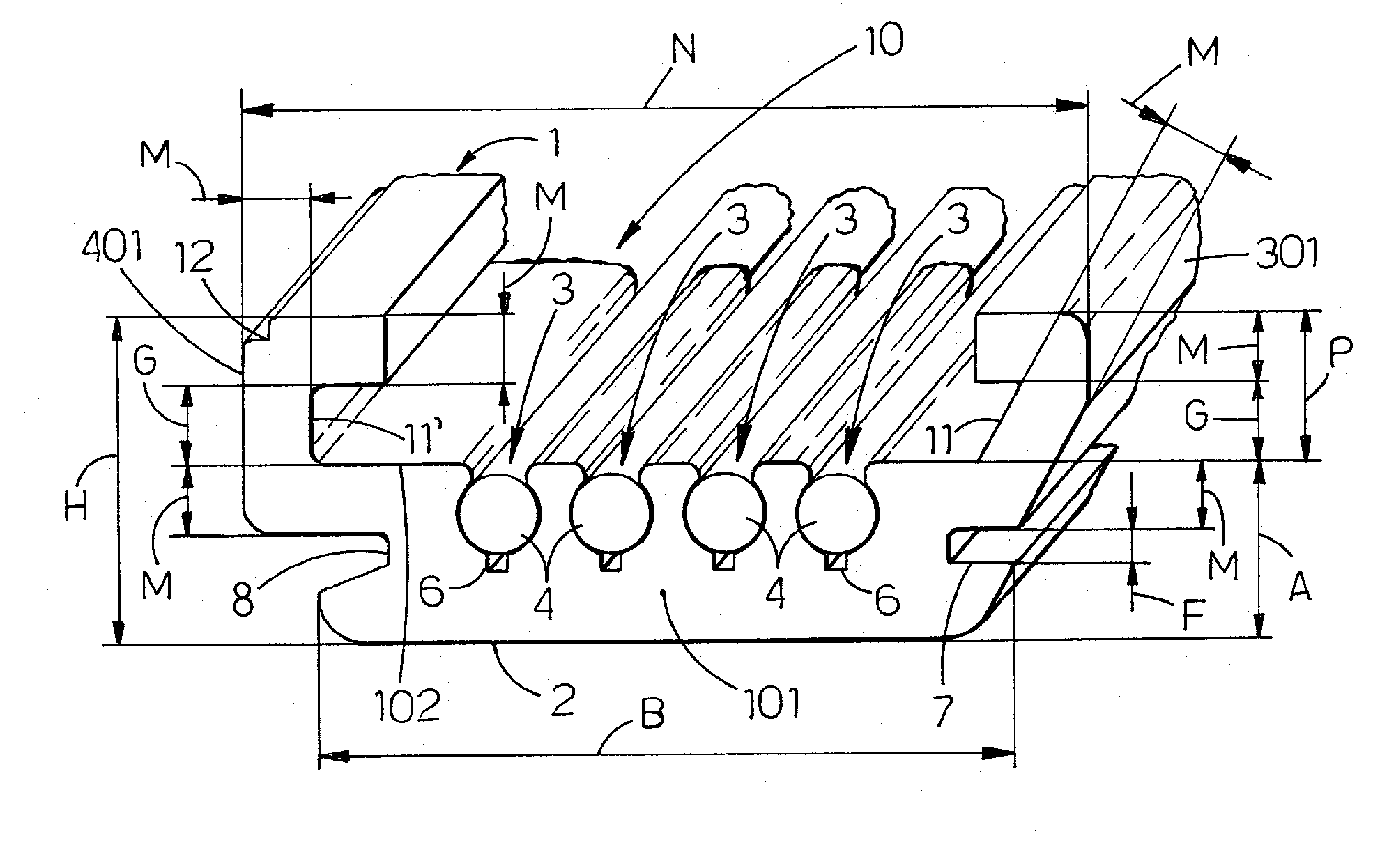 Electrified rail, particularly for powering metal shelving units, and method for its manufacturing