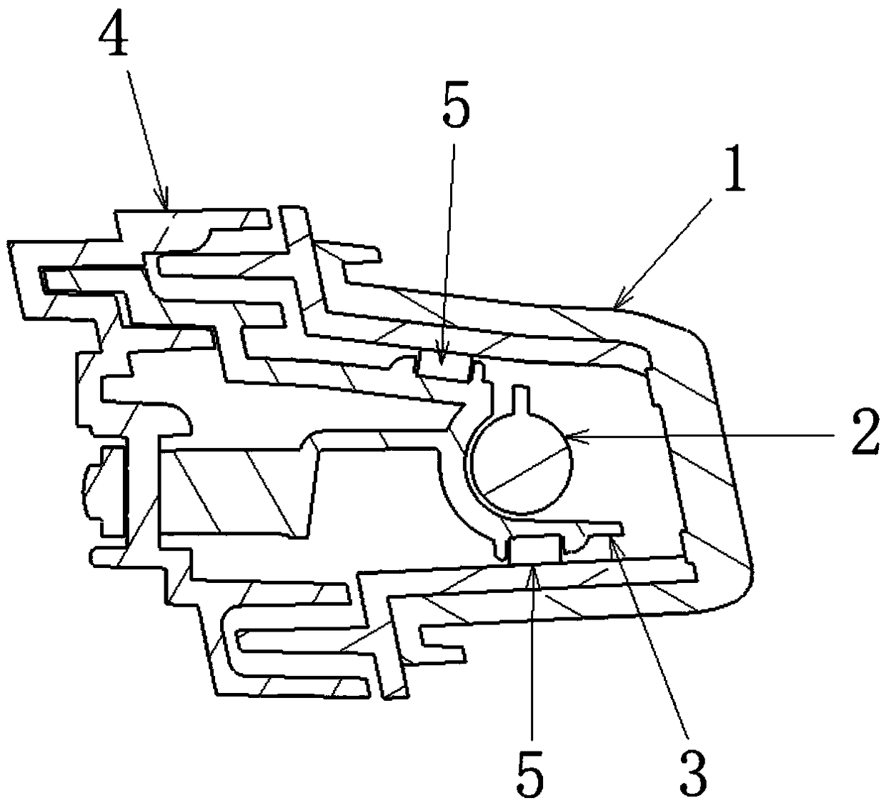 Vibration reduction method of automotive lamp and anti-vibration automotive lamp