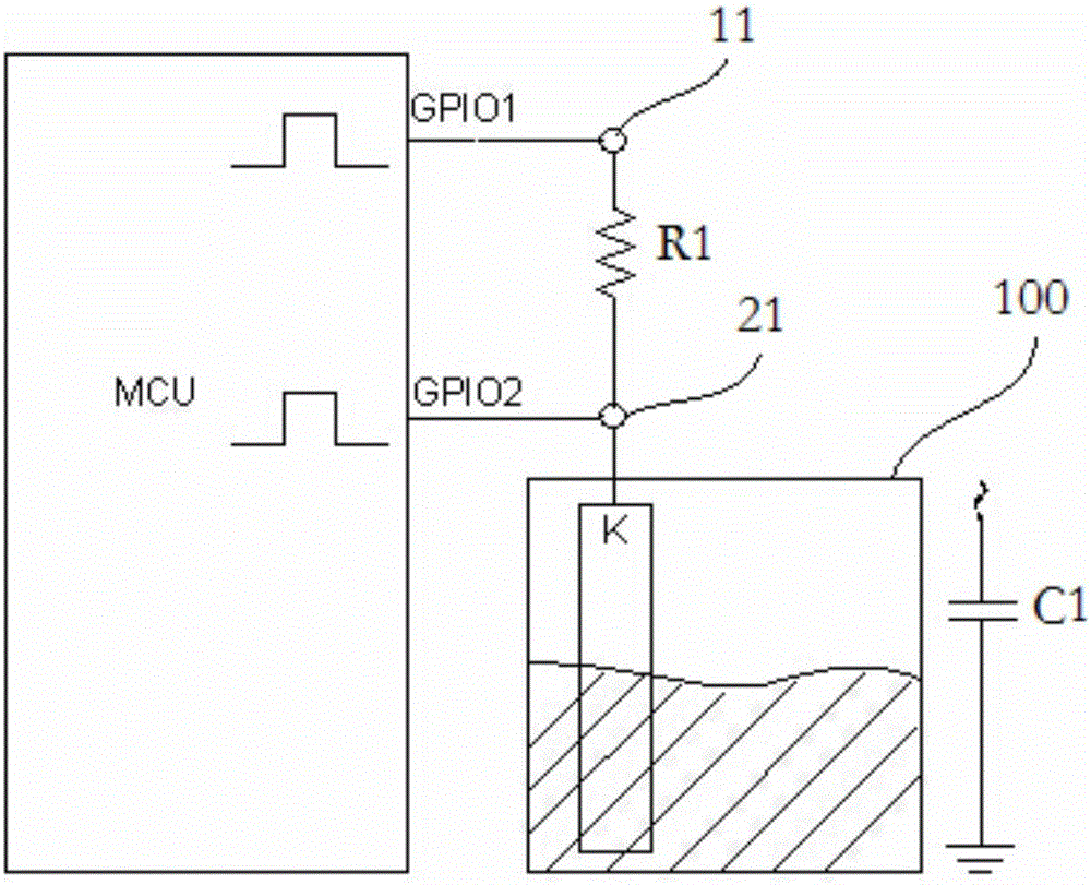 Device and method for detecting water level