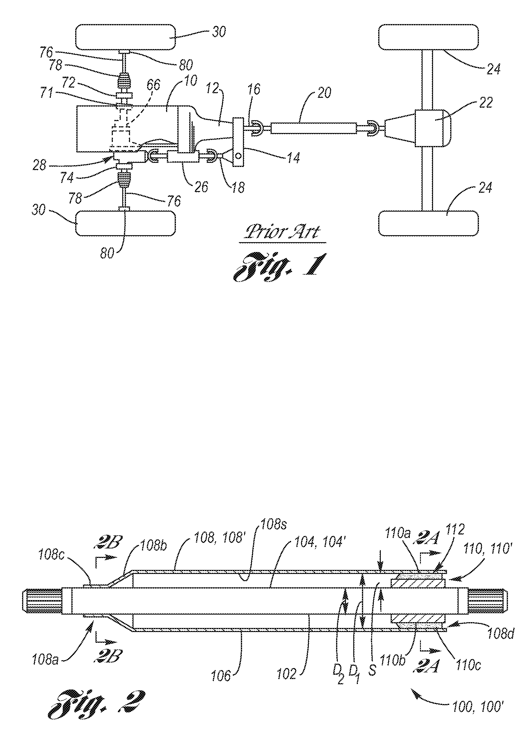 Damped Axle Shaft