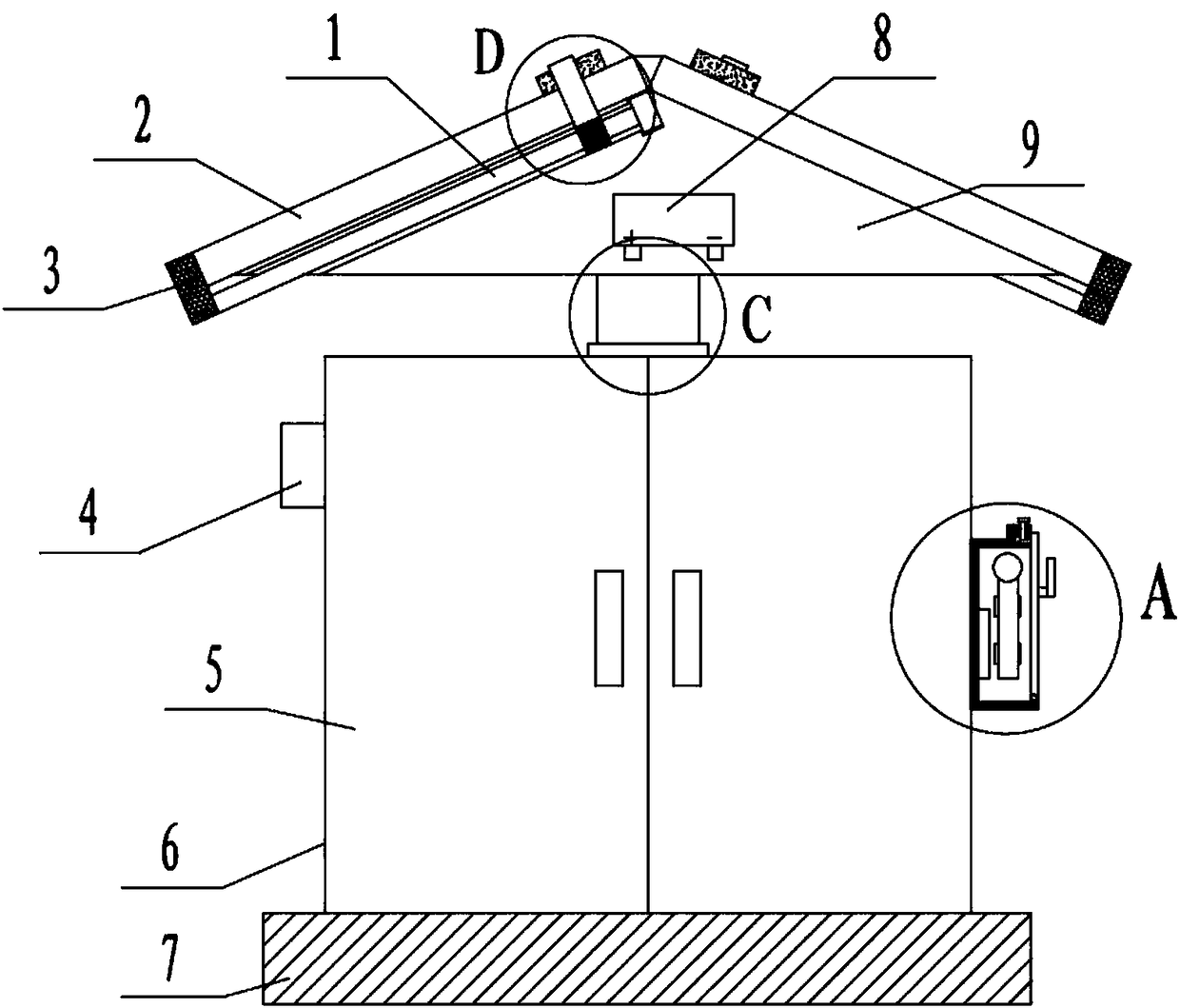 Cleaning device for control cabinet