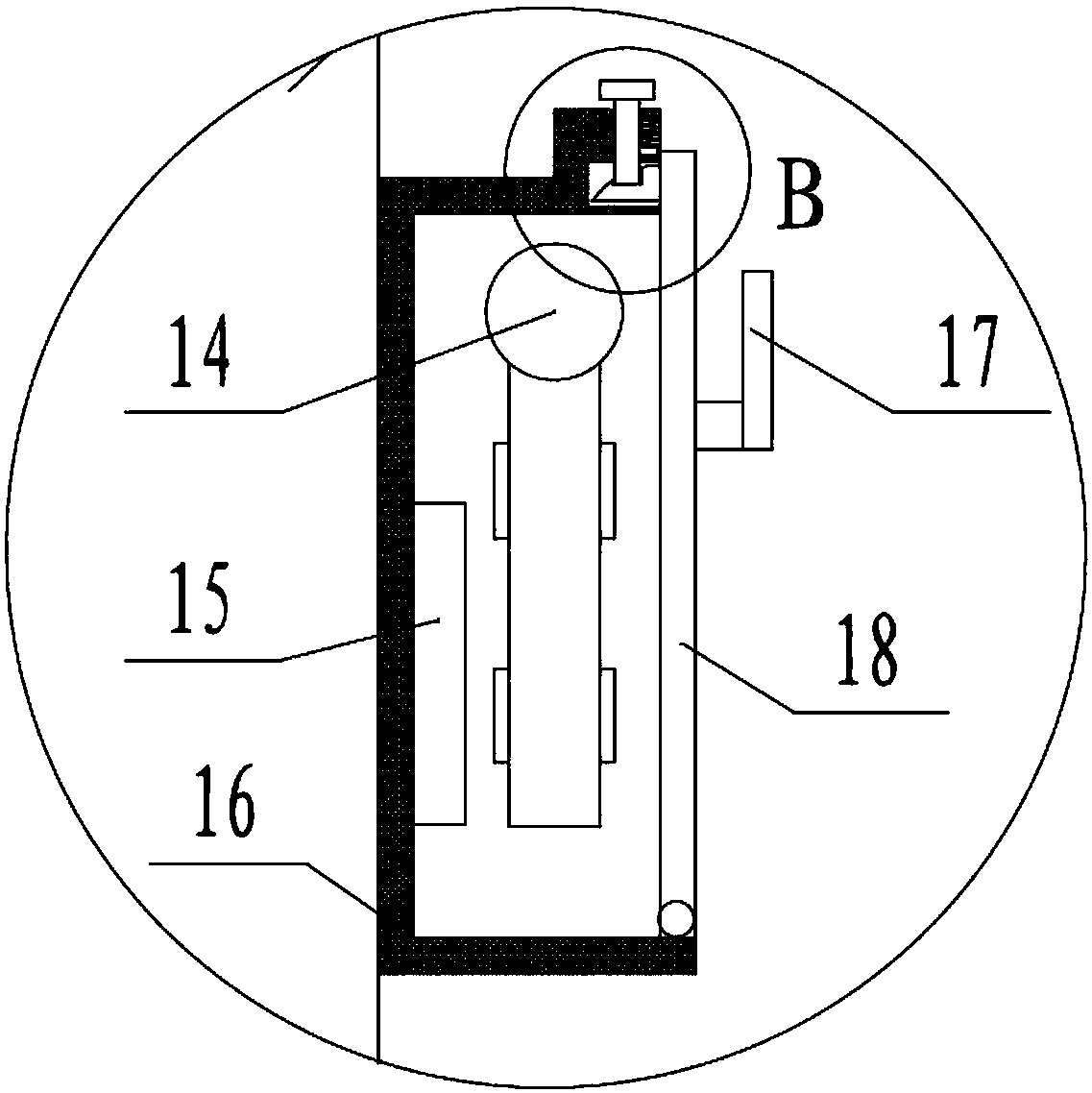 Cleaning device for control cabinet