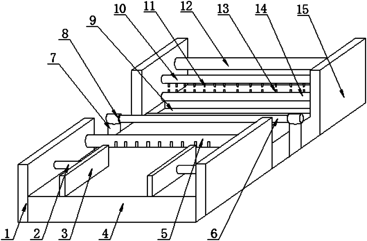 Cloth breaking machine in textile field