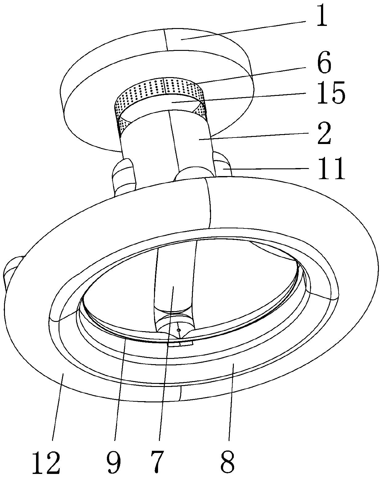 Environment-friendly cooling and heating bladeless fan lamp