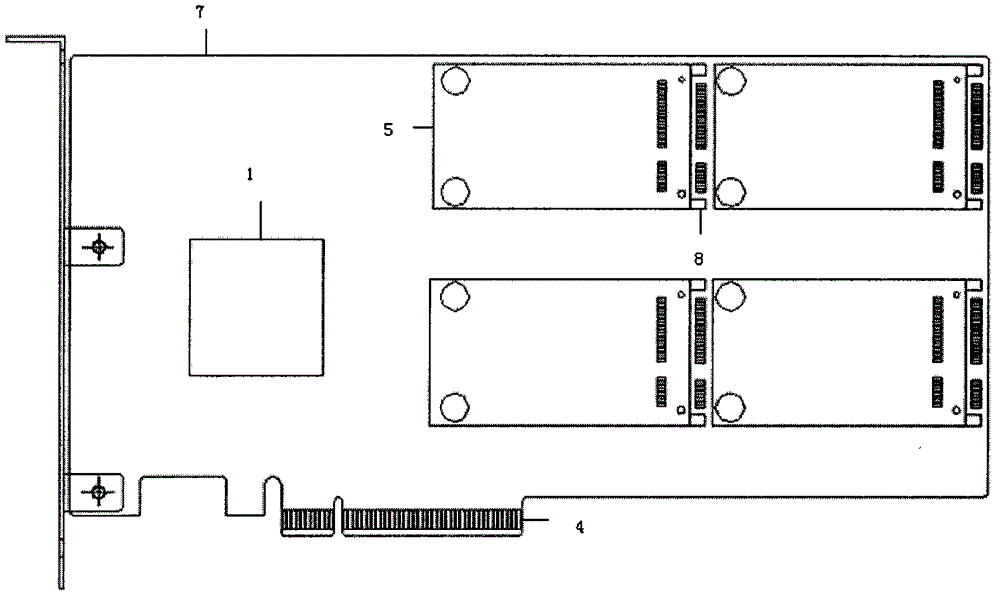 Integrated solid array storage card