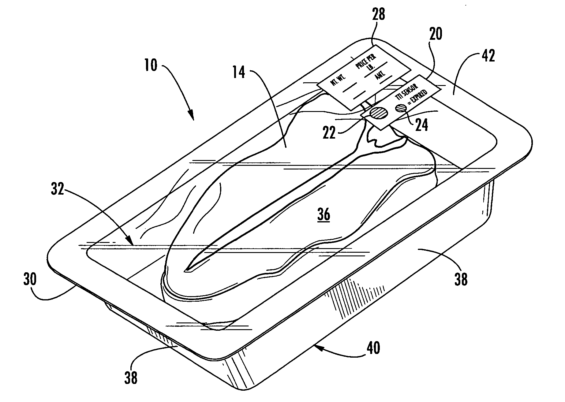 Carbon monoxide modified atmosphere packaging having a time temperature indicator