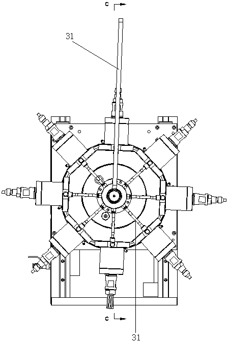 Hole punching machine and hole punching method