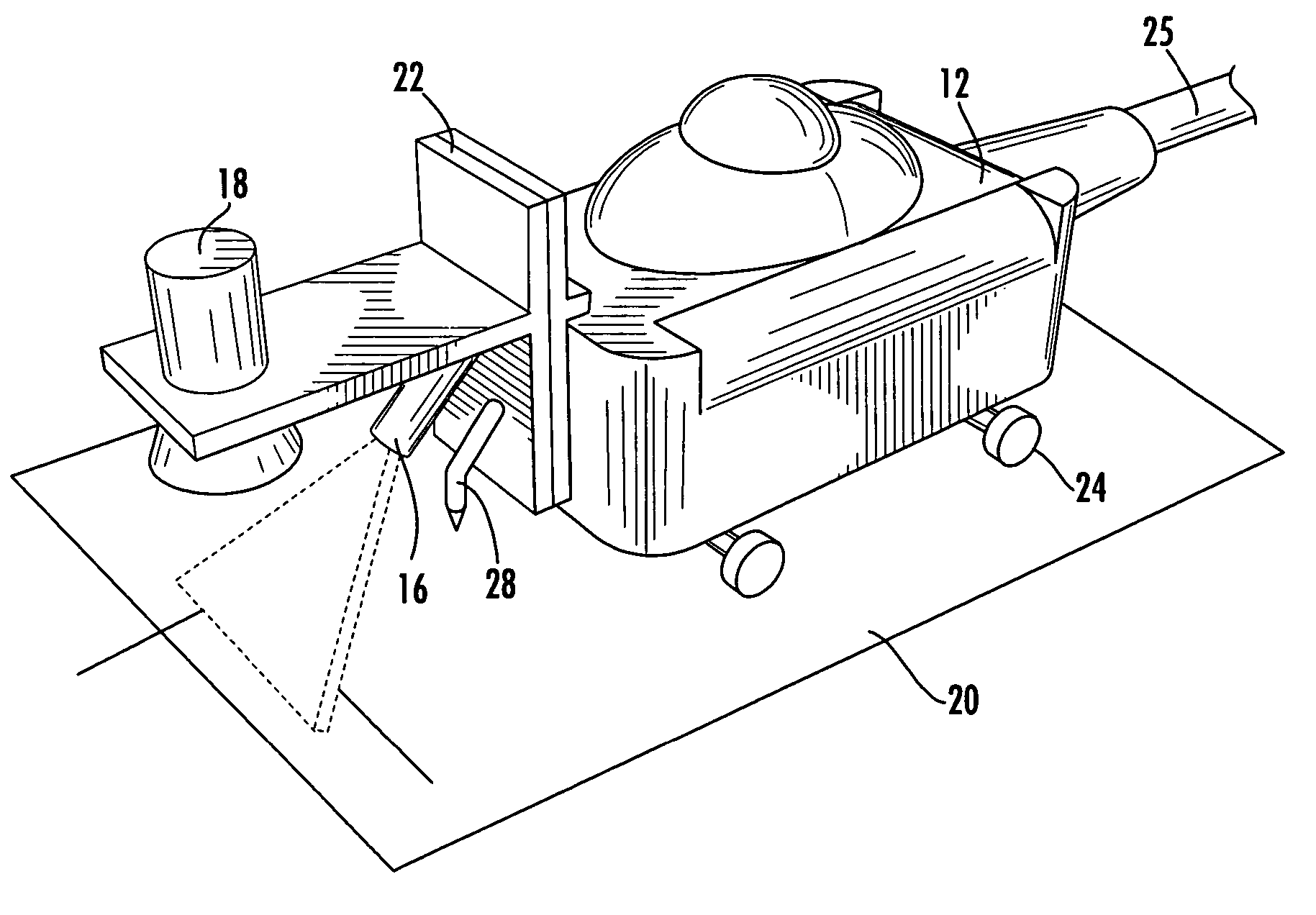 Non-destructive inspection using laser profiling and associated method