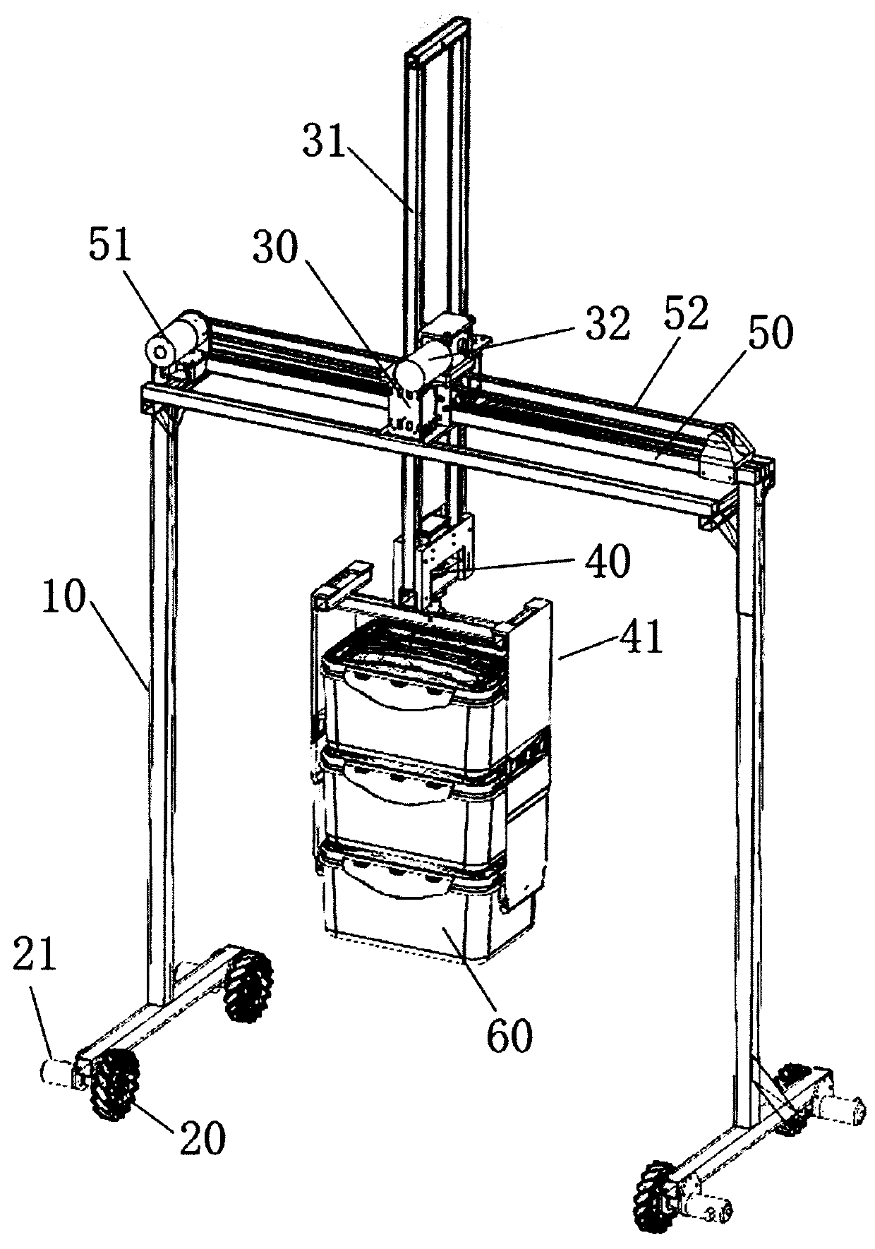 Rigid anti-swing lifting device suitable for crane