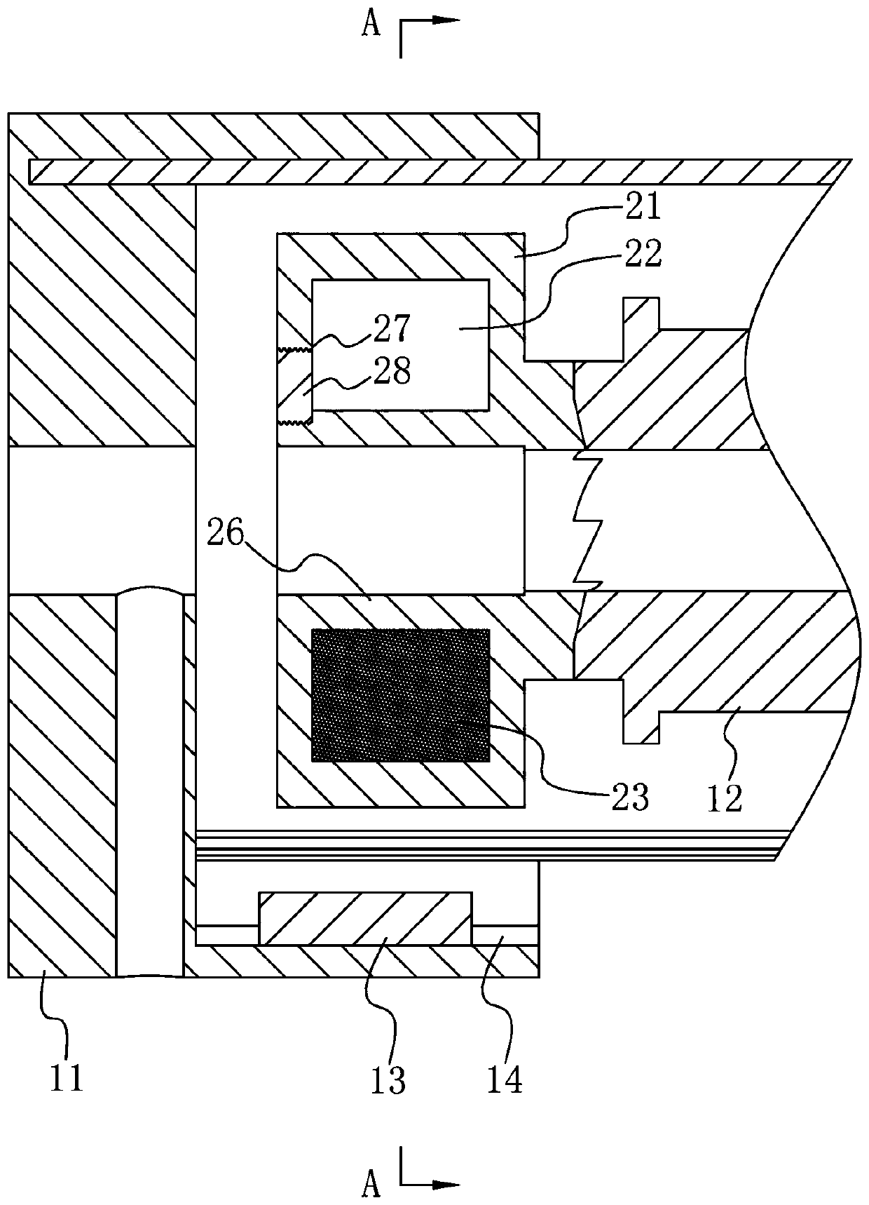 Magnetic speed reducing structure and sunshade curtain