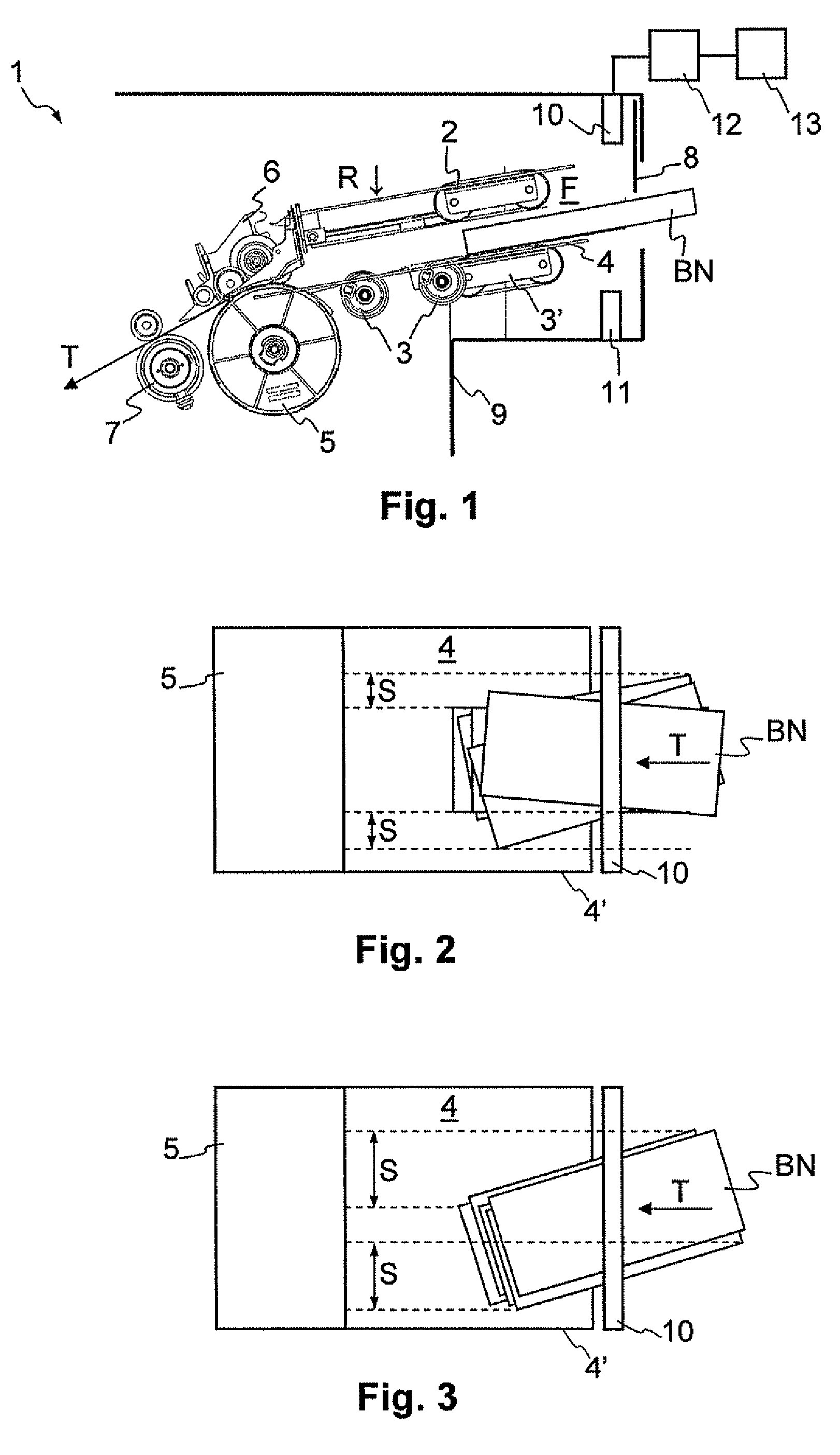 Apparatus for singling of sheet material