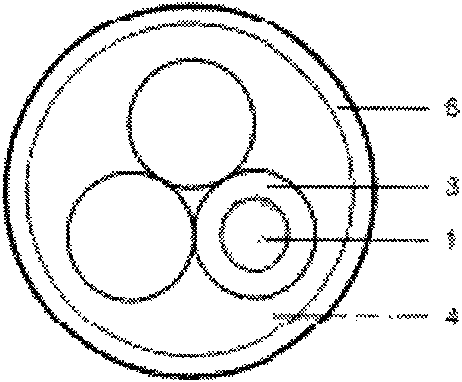 High-temperature submersible electric pump cable