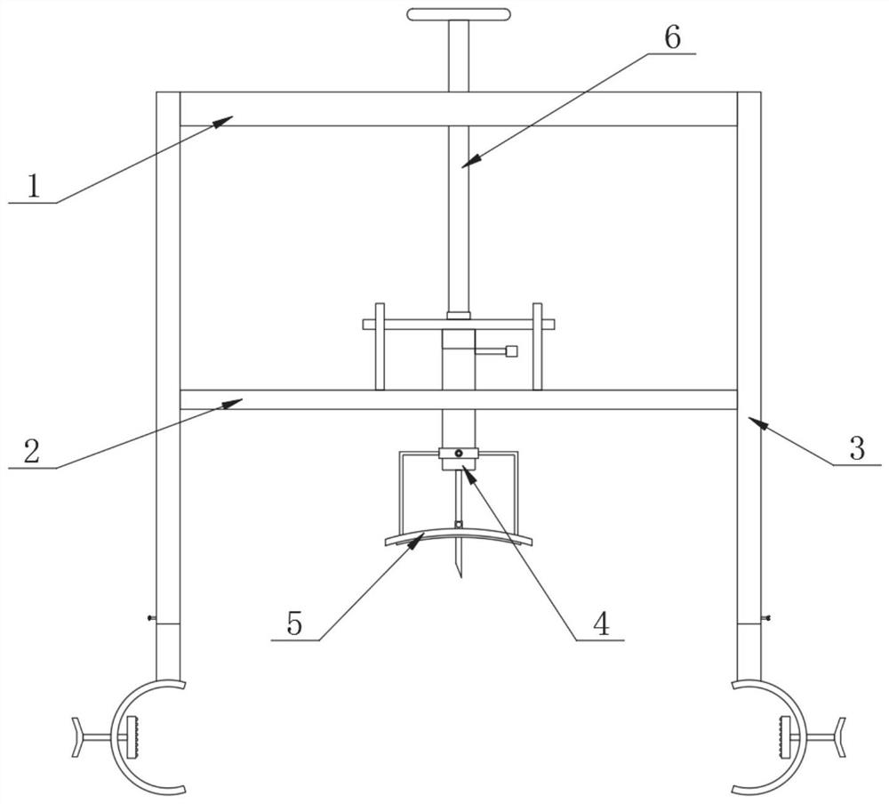 A thoracentesis guiding and positioning device for respiratory department