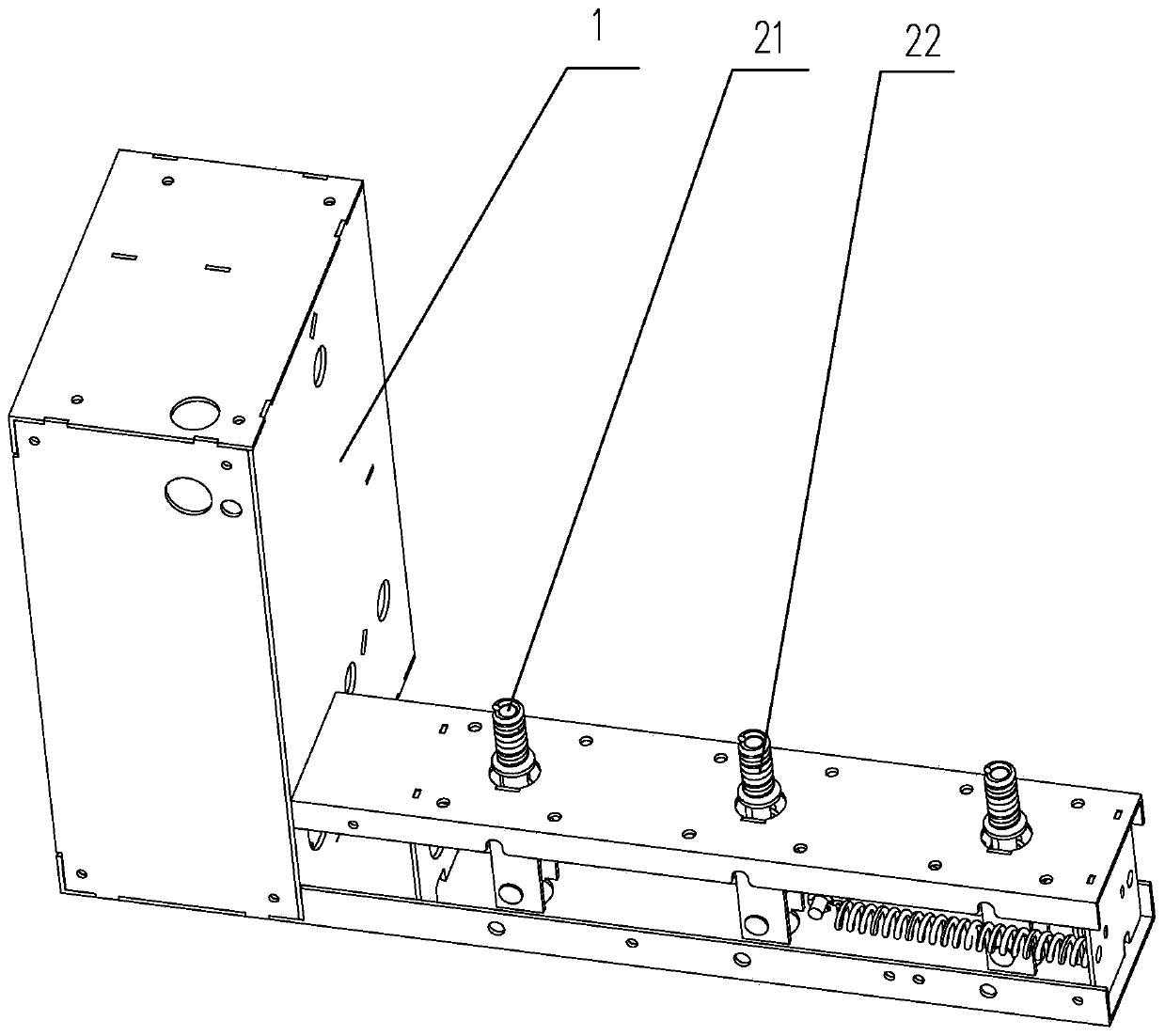 Vacuum circuit breaker force reducing device