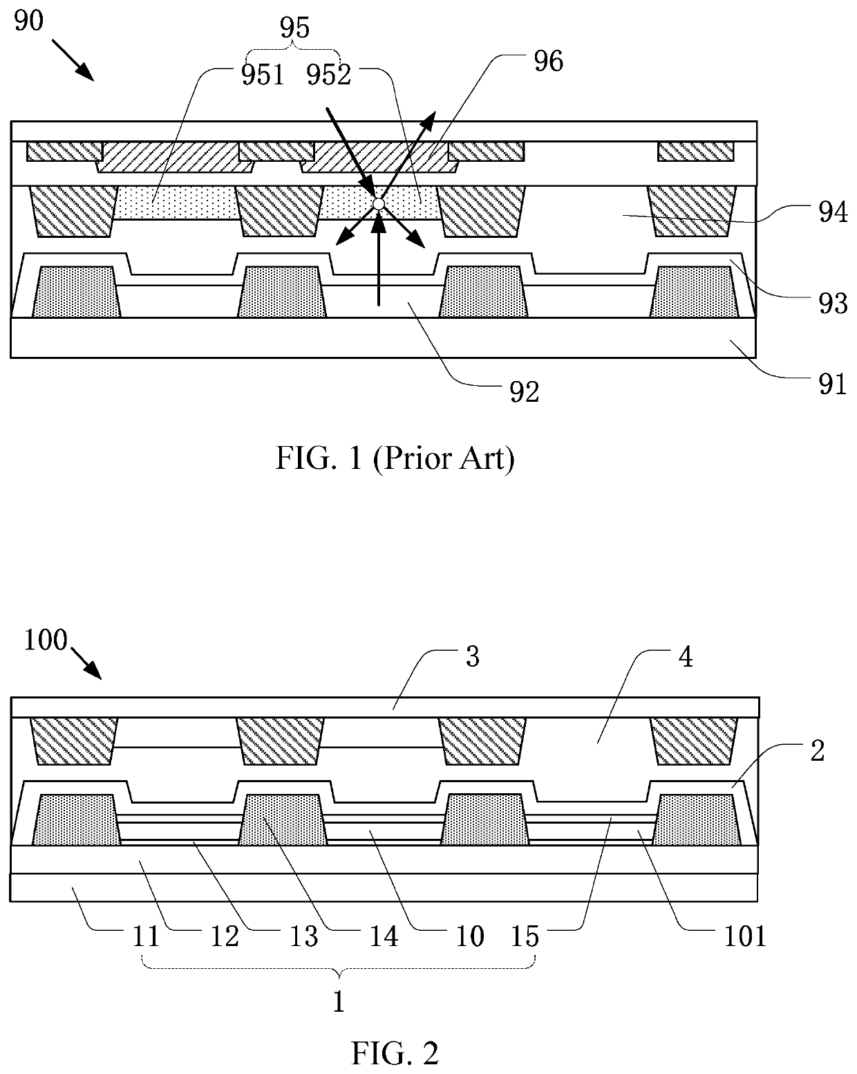 Display panel having a nano-stack layer