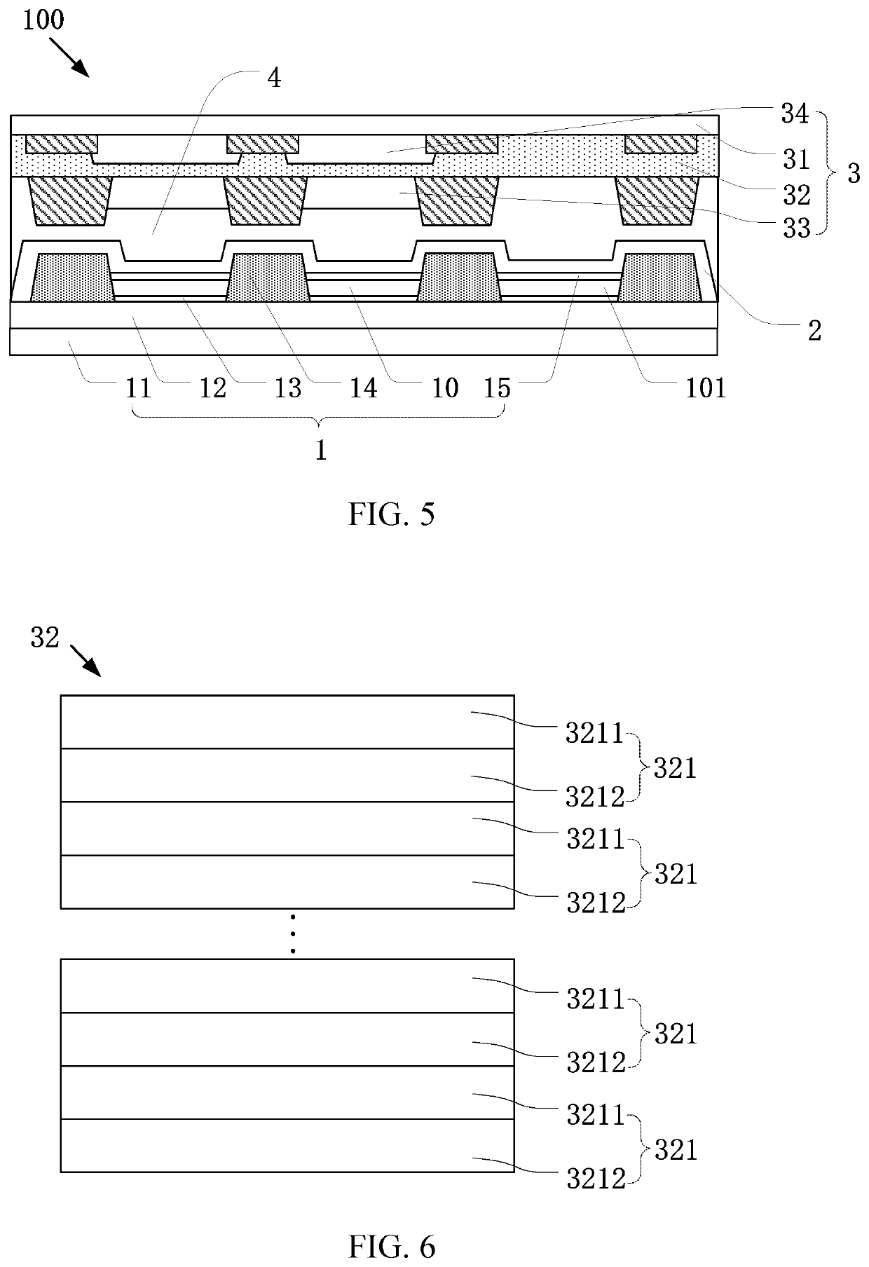 Display panel having a nano-stack layer