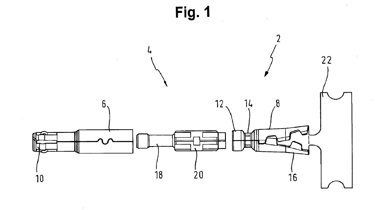 Outer conductor arrangement for a coaxial plug connector