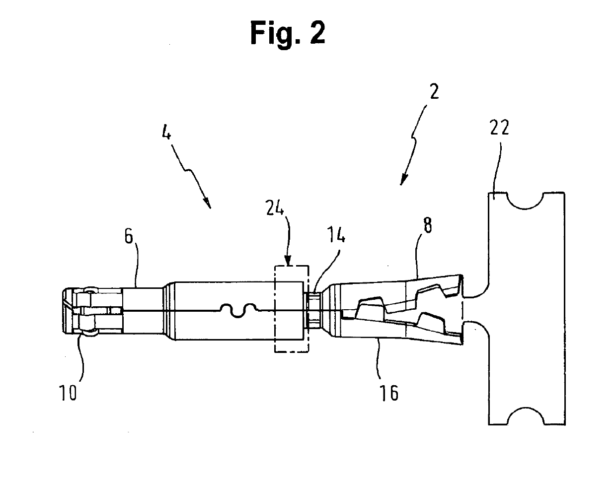 Outer conductor arrangement for a coaxial plug connector