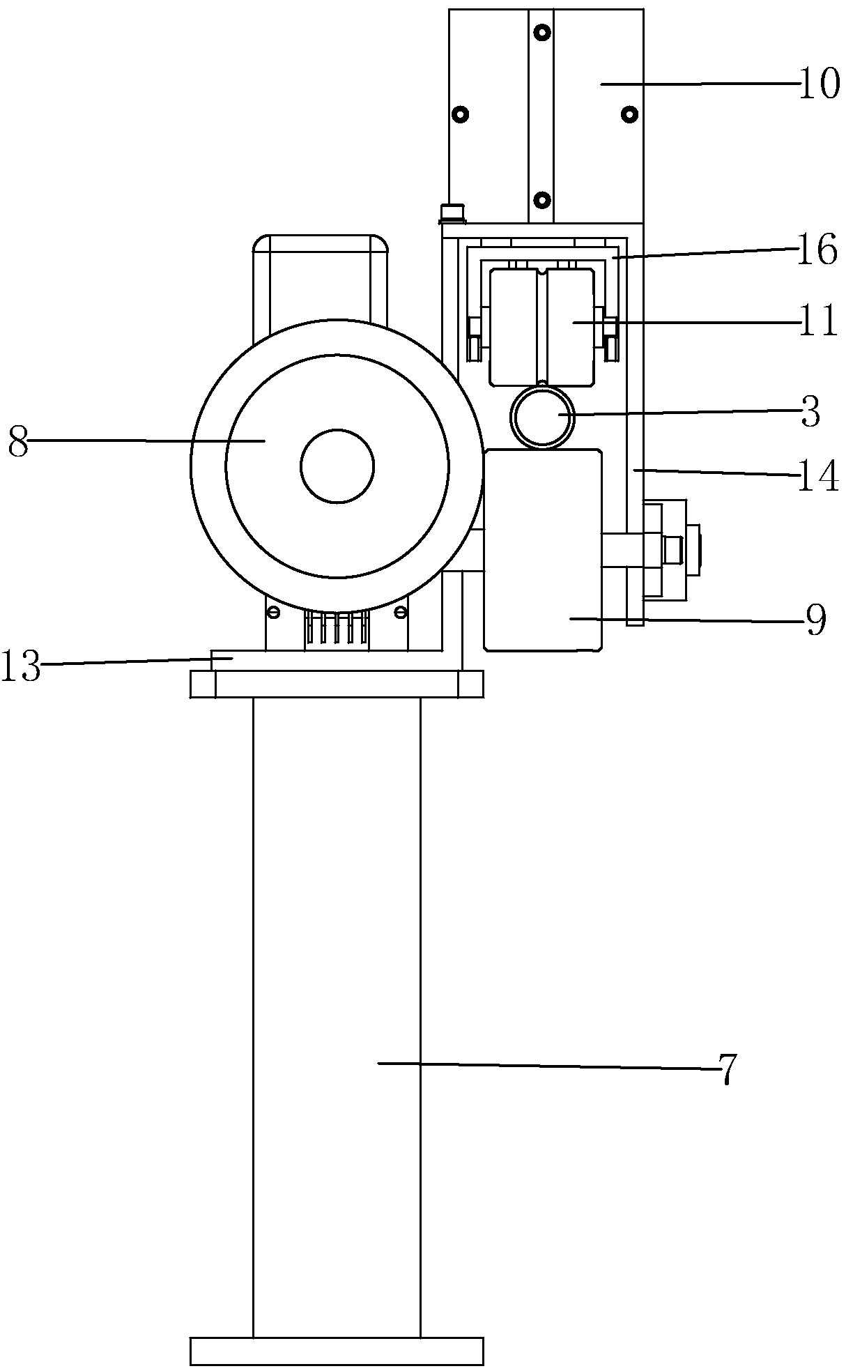 Braiding core rod transfer device of net weaving equipment