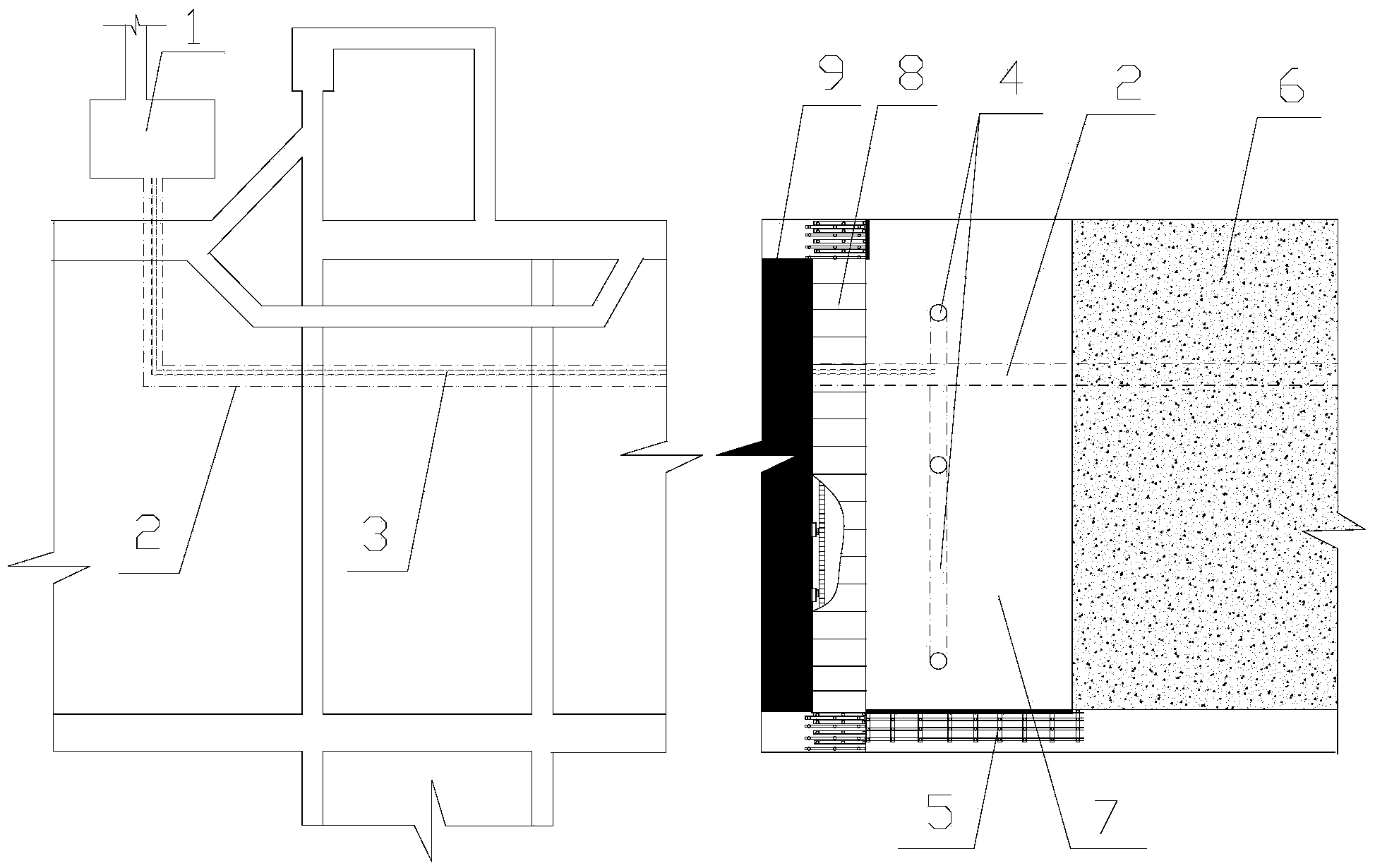 Coal mine gob filling mining system and gob-side entry retaining filling process