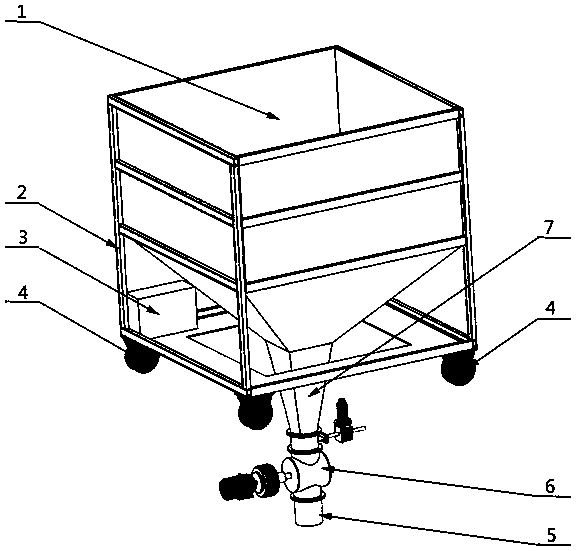 Conveying system and method capable of adjusting blanking speed at constant speed for steel shell concrete