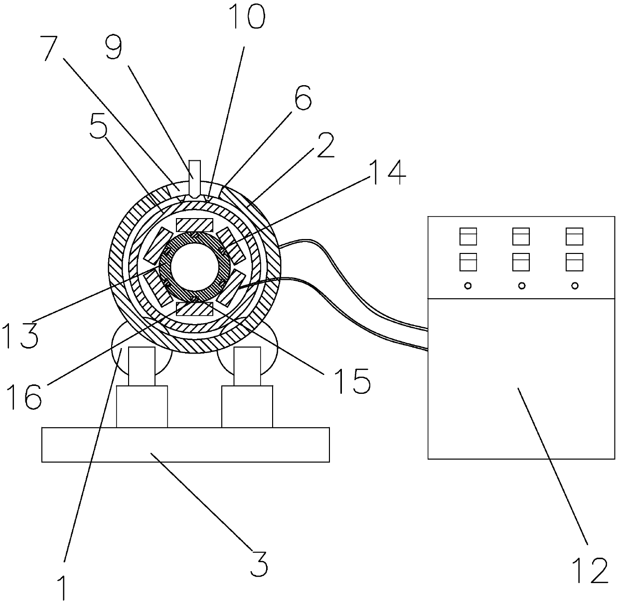 High-temperature preheating device for surfacing welding