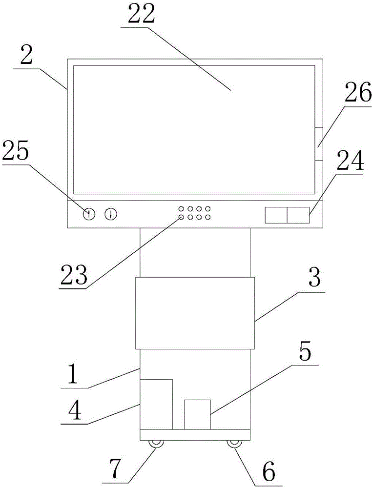 Height-adjustable vertical education machine