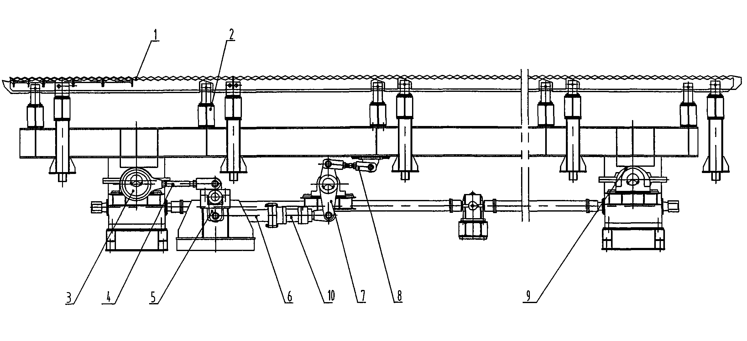 Non-going-forward device for small-pitch stepper cooling bed