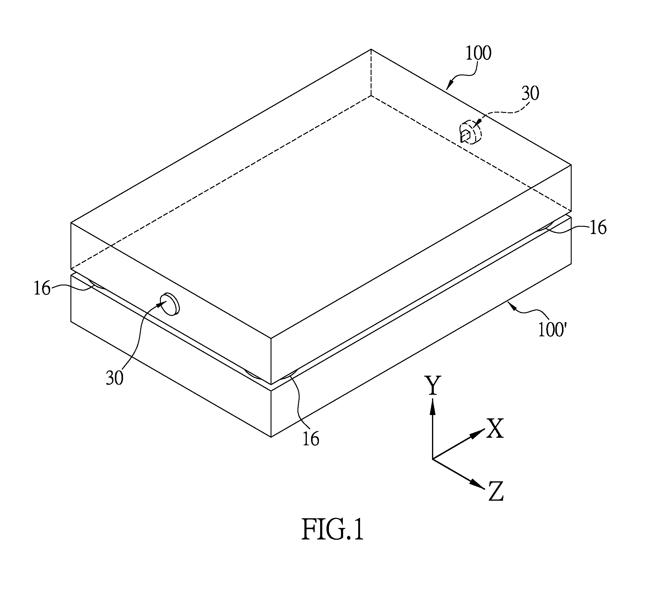 Electronic device with latching bumper, latching bumper thereof, and stackable electronic device system