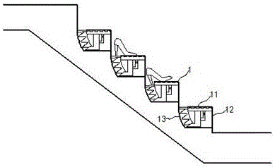 Safety antiskid stairs