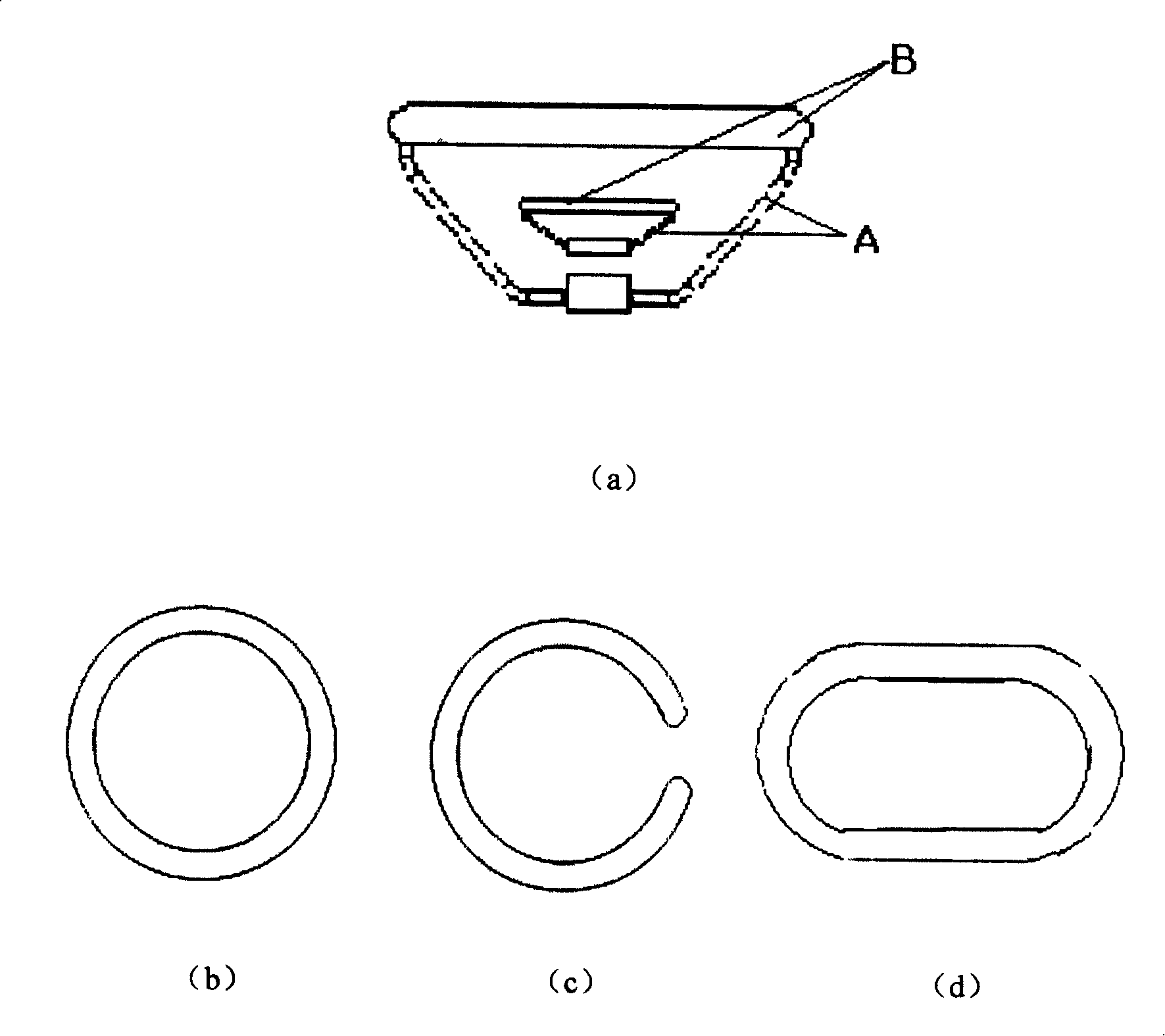 Composite insulator big and small strapped configuration structure for super/extra high voltage transmission line