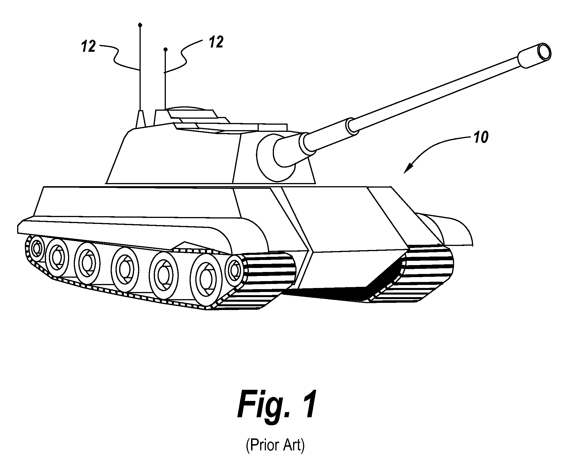 Wide band embedded armor antenna