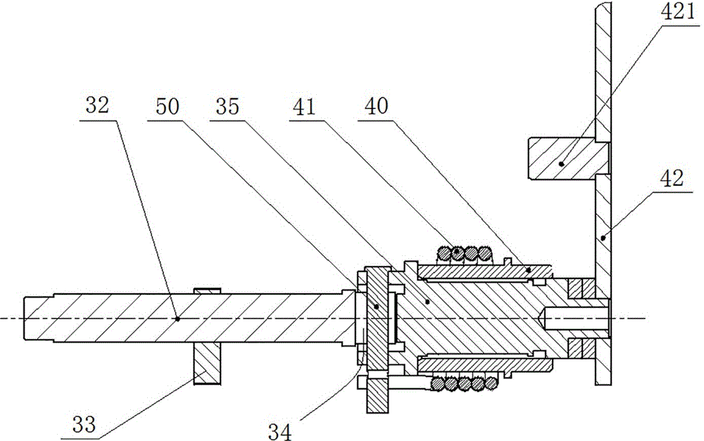 Permanent magnetic mechanism manual brake separating device and circuit breaker using same