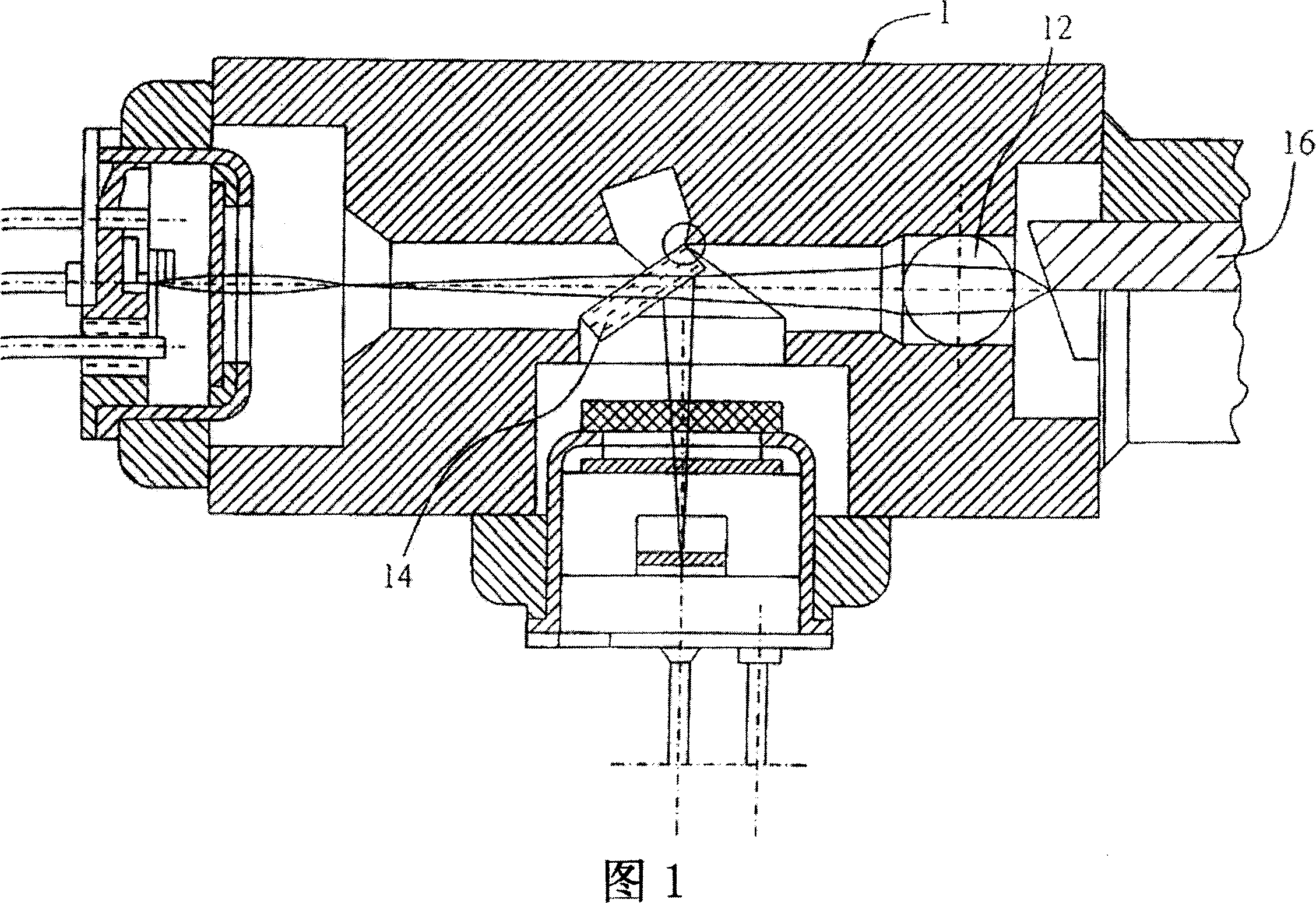 Bidirectional optical receiving-transmitting secondary module