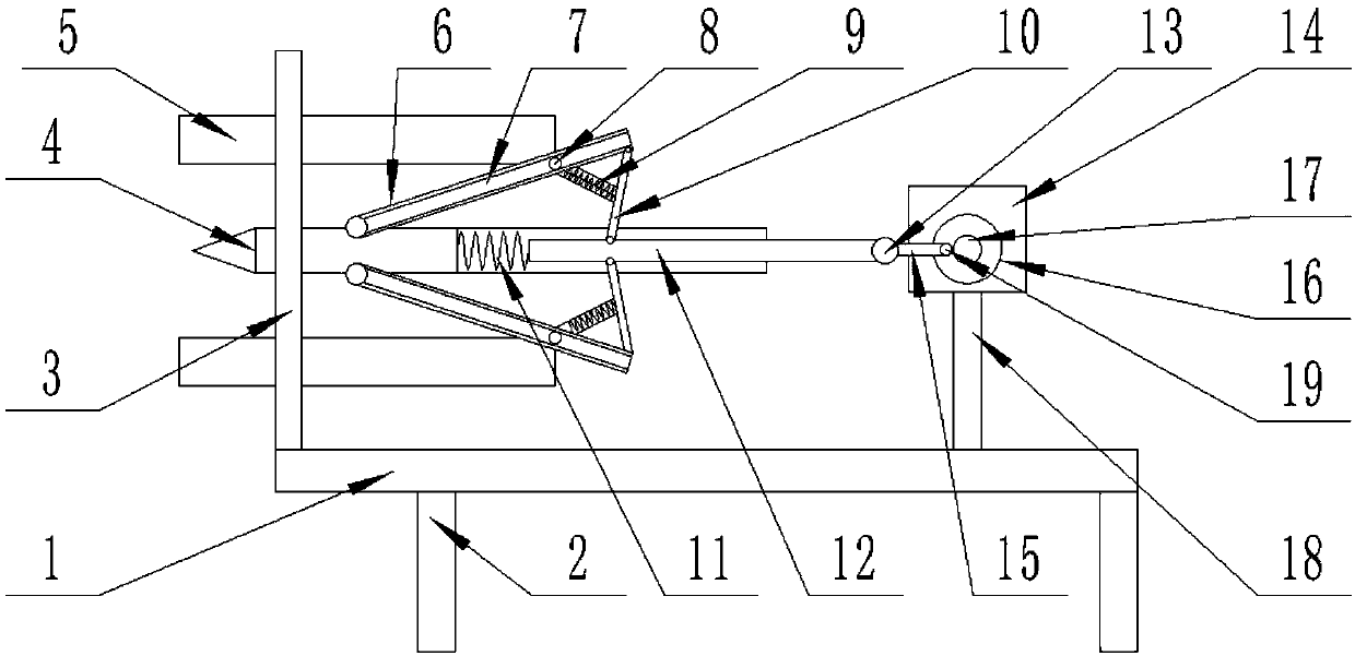 A convenient wall punching device for building construction