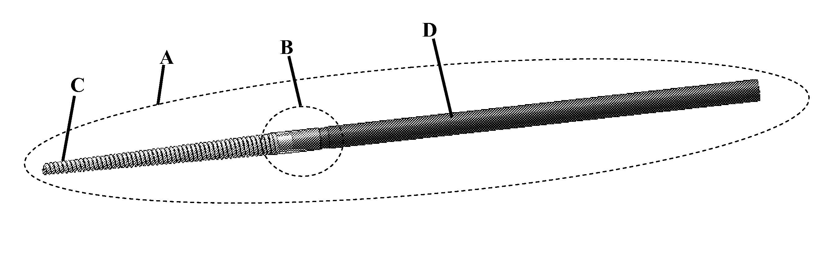 Reduction of RF induced tissue heating using conductive surface pattern