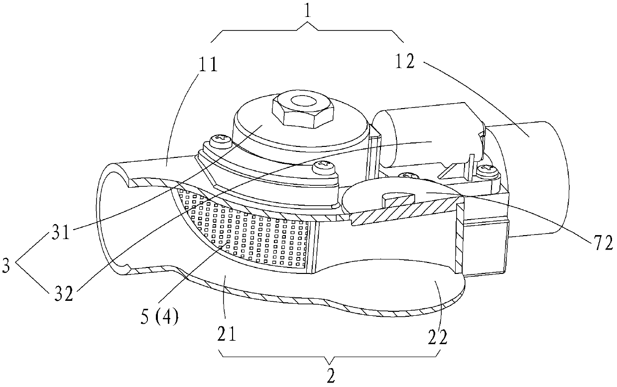 Electromagnetic valve automatically separating impurities