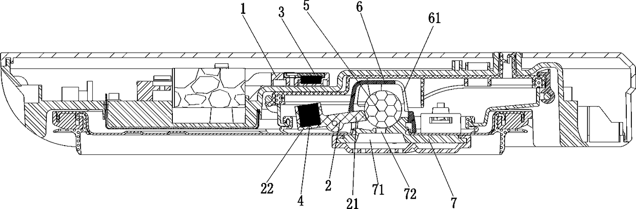 Air pressure control device and electric pressure cooker containing same