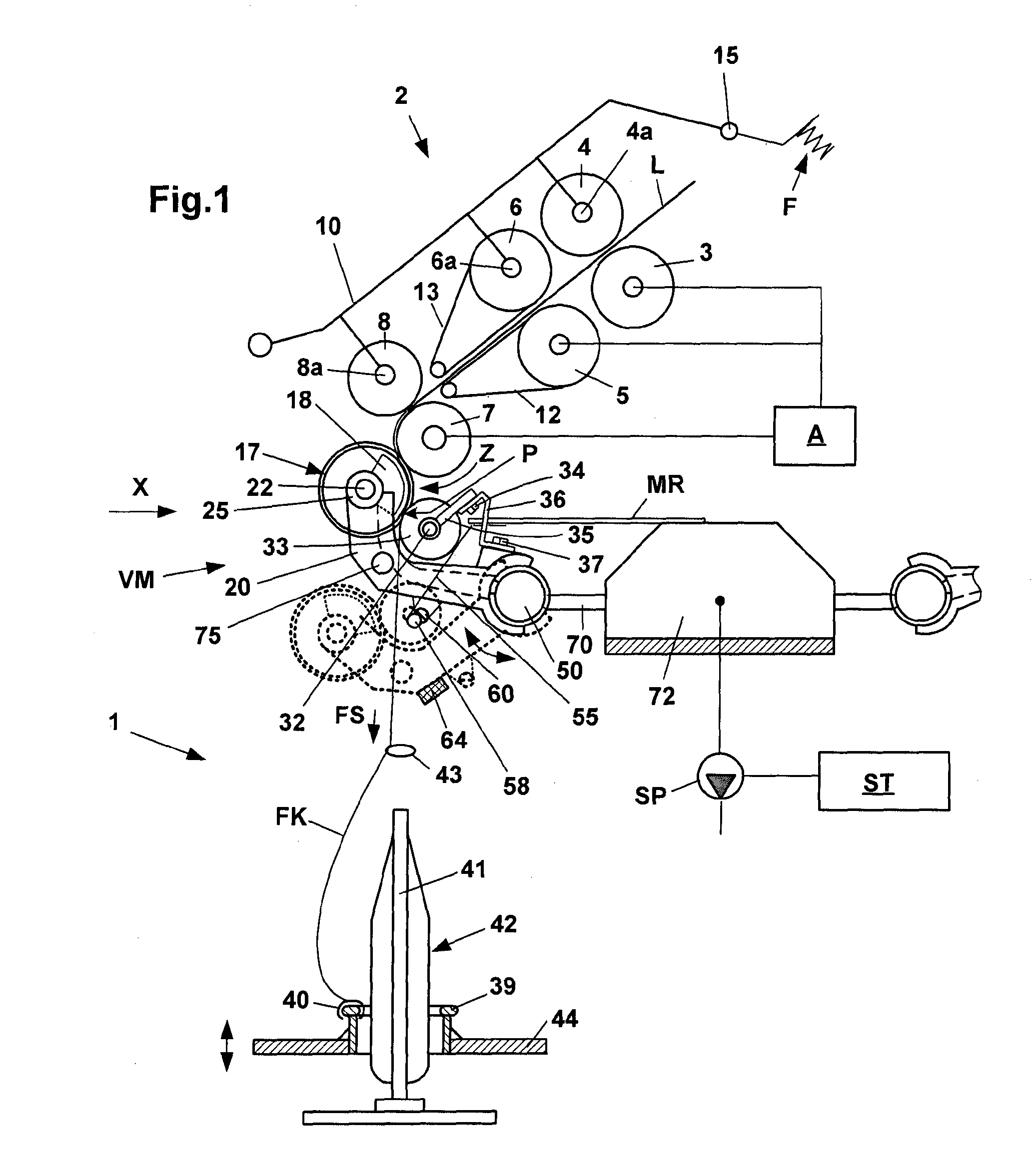 Spinning machine comprising a compaction device