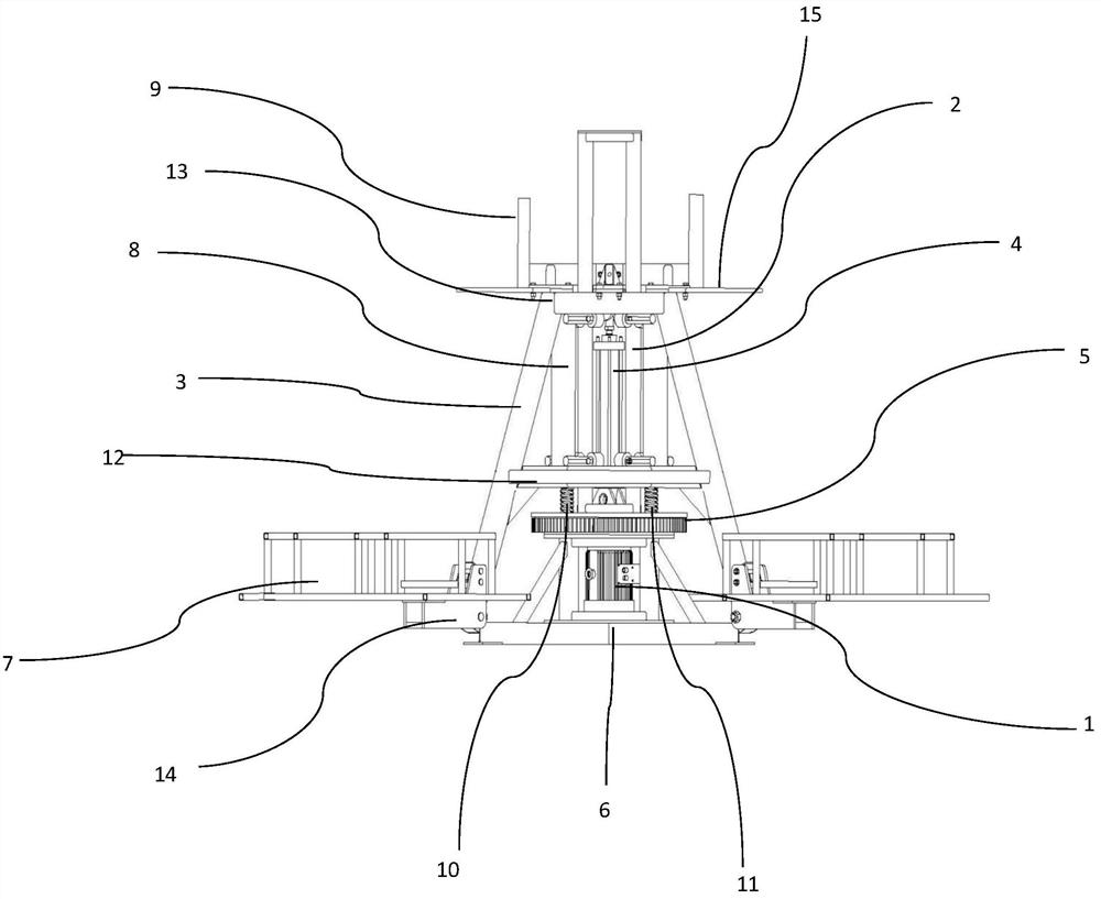 A rotating and lifting amusement device