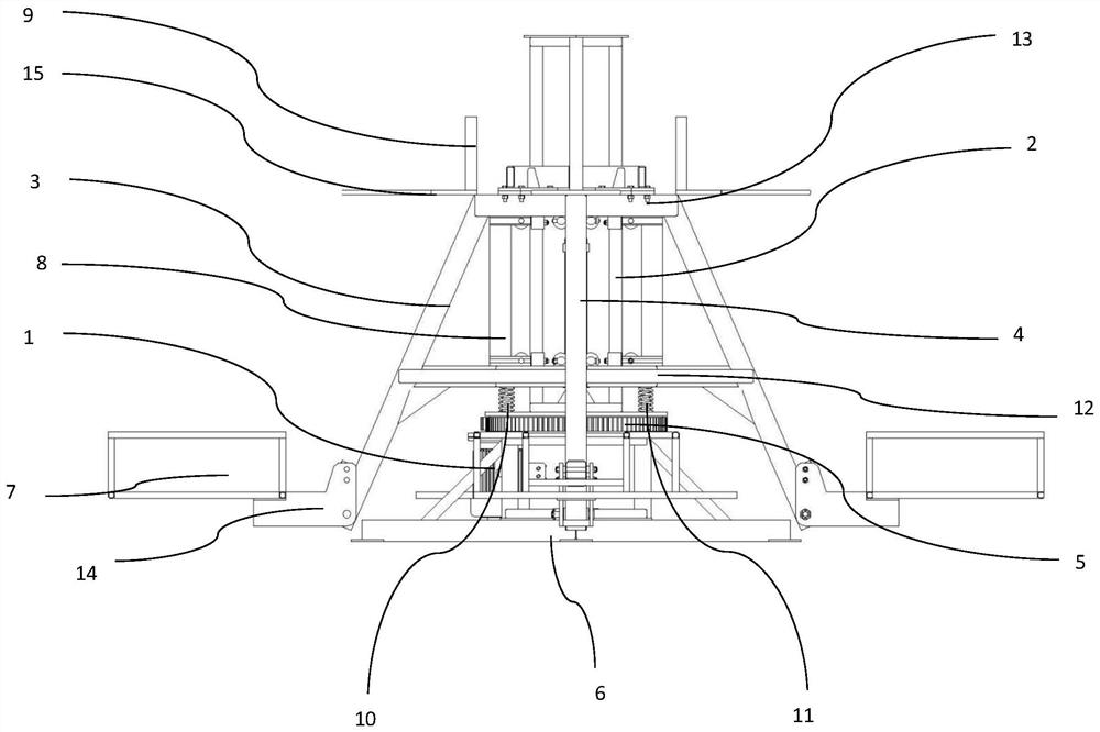 A rotating and lifting amusement device