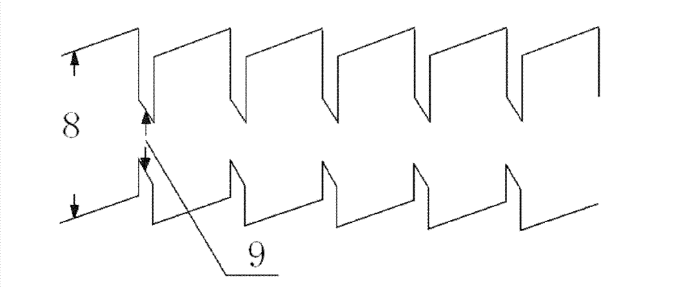 LED structure comprising quantum barriers with gradient potential barrier heights and method for manufacturing LED structure