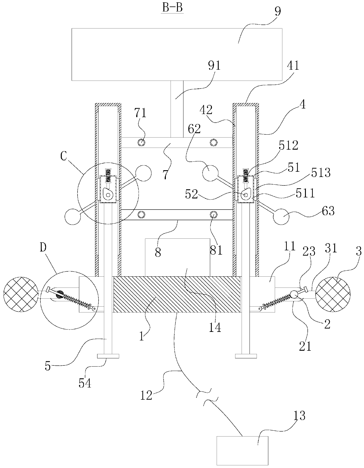 Wave-energy power generation device