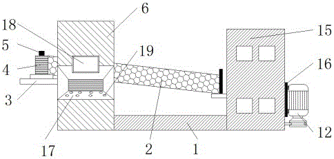 Square forage bundle film-packing device