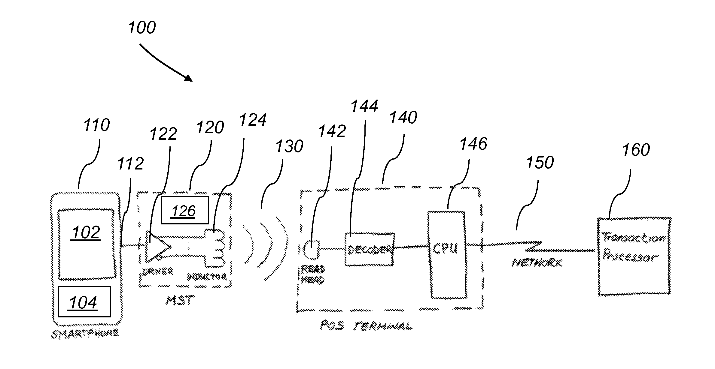 System and method for a baseband nearfield magnetic stripe data transmitter